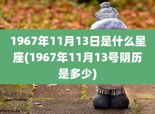 1967年11月13日是什么星座(1967年11月13号阴历是多少)