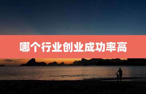 哪个行业创业成功率高