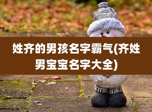 姓齐的男孩名字霸气(齐姓男宝宝名字大全)