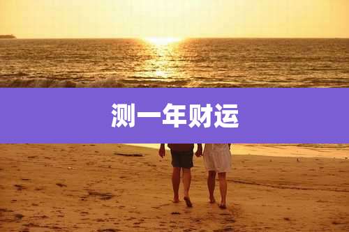 测一年财运