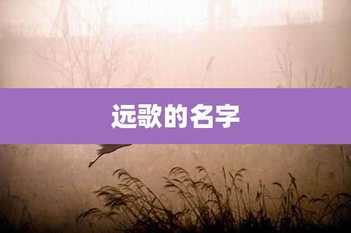远歌的名字