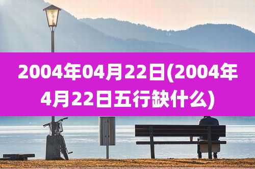 2004年04月22日(2004年4月22日五行缺什么)