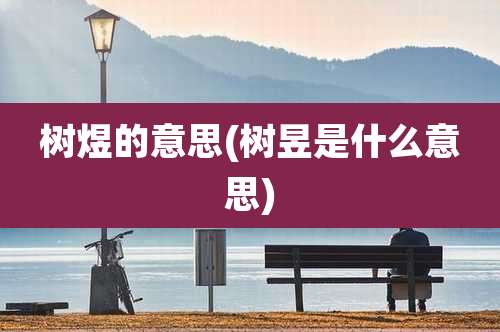 树煜的意思(树昱是什么意思)