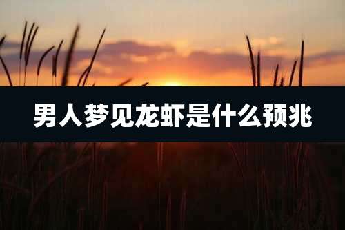 男人梦见龙虾是什么预兆