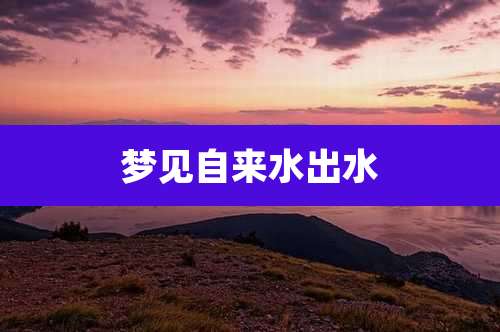 梦见自来水出水