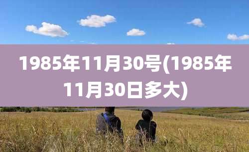 1985年11月30号(1985年11月30日多大)