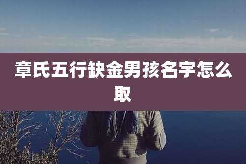 章氏五行缺金男孩名字怎么取