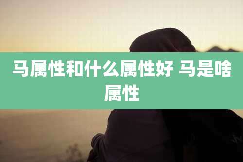 马属性和什么属性好 马是啥属性