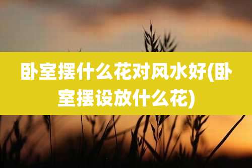 卧室摆什么花对风水好(卧室摆设放什么花)