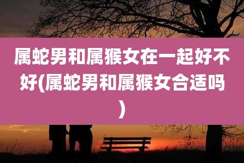 属蛇男和属猴女在一起好不好(属蛇男和属猴女合适吗)