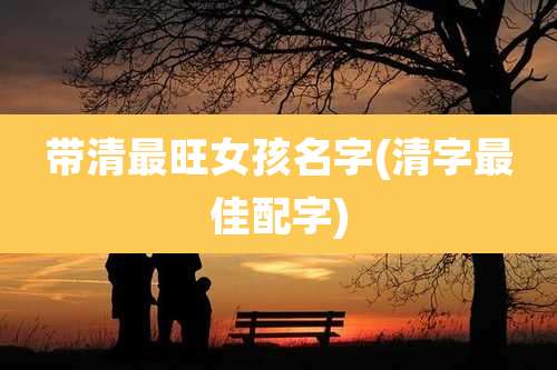 带清最旺女孩名字(清字最佳配字)