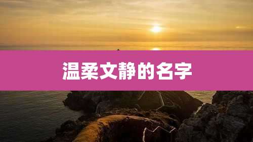 温柔文静的名字