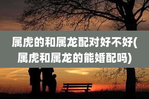 属虎的和属龙配对好不好(属虎和属龙的能婚配吗)