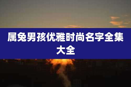 属兔男孩优雅时尚名字全集大全