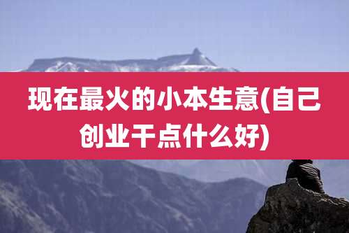 现在最火的小本生意(自己创业干点什么好)