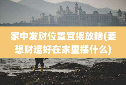 家中发财位置宜摆放啥(要想财运好在家里摆什么)
