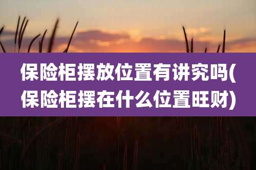 保险柜摆放位置有讲究吗(保险柜摆在什么位置旺财)