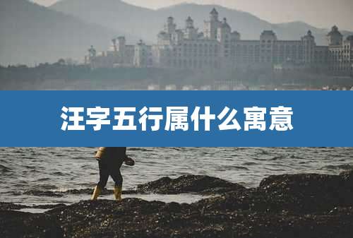 汪字五行属什么寓意