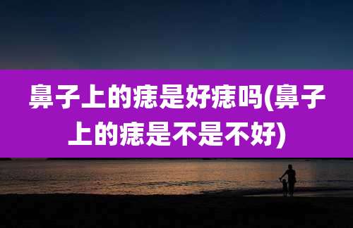 鼻子上的痣是好痣吗(鼻子上的痣是不是不好)