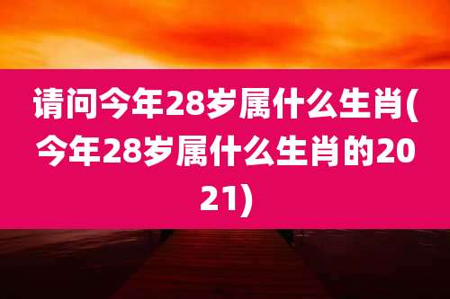 请问今年28岁属什么生肖(今年28岁属什么生肖的2021)