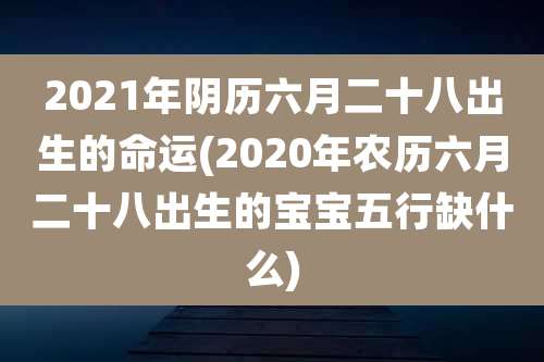 2021年阴历六月二十八出生的命运(2020年农历六月二十八出生的宝宝五行缺什么)