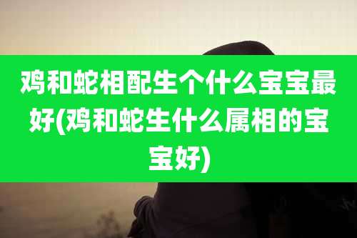 鸡和蛇相配生个什么宝宝最好(鸡和蛇生什么属相的宝宝好)