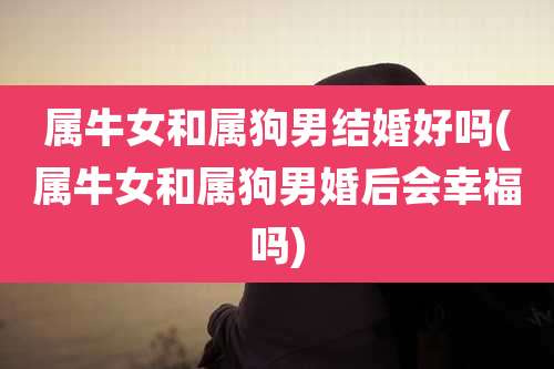 属牛女和属狗男结婚好吗(属牛女和属狗男婚后会幸福吗)