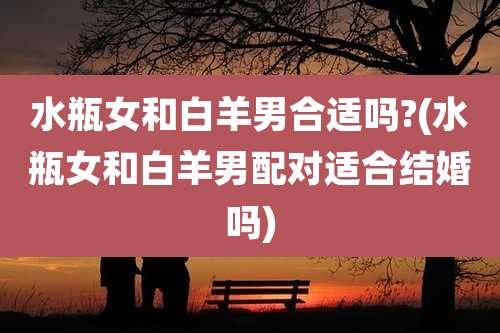水瓶女和白羊男合适吗?(水瓶女和白羊男配对适合结婚吗)
