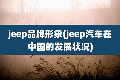 jeep品牌形象(jeep汽车在中国的发展状况)