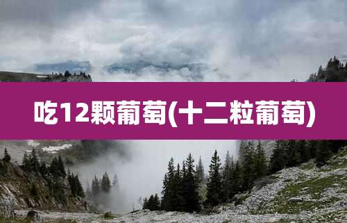 吃12颗葡萄(十二粒葡萄)