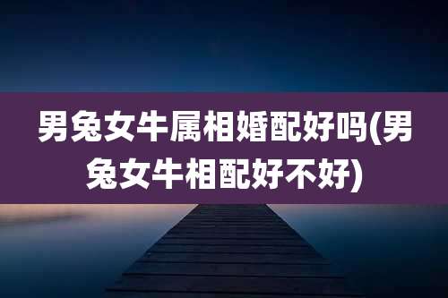 男兔女牛属相婚配好吗(男兔女牛相配好不好)