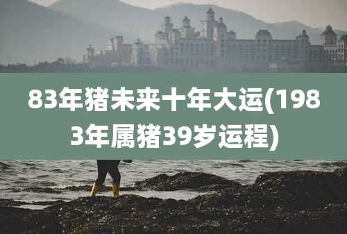 83年猪未来十年大运(1983年属猪39岁运程)