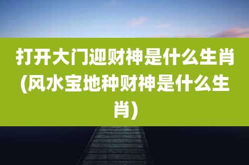 打开大门迎财神是什么生肖(风水宝地种财神是什么生肖)