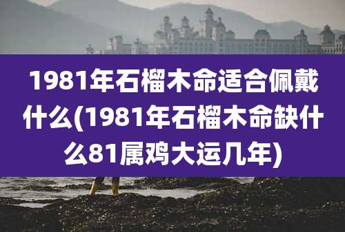 1981年石榴木命适合佩戴什么(1981年石榴木命缺什么81属鸡大运几年)
