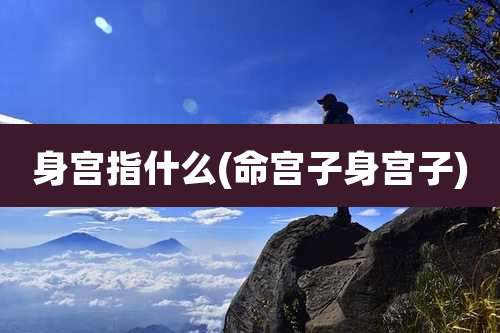 身宫指什么(命宫子身宫子)