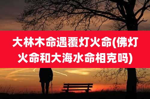 大林木命遇覆灯火命(佛灯火命和大海水命相克吗)