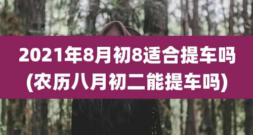 2021年8月初8适合提车吗(农历八月初二能提车吗)