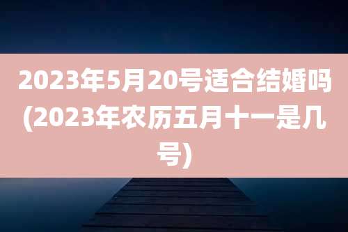 2023年5月20号适合结婚吗(2023年农历五月十一是几号)