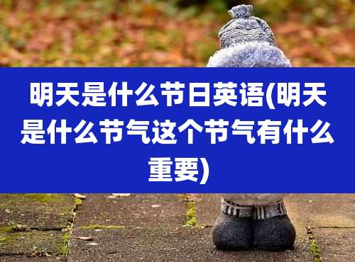 明天是什么节日英语(明天是什么节气这个节气有什么重要)
