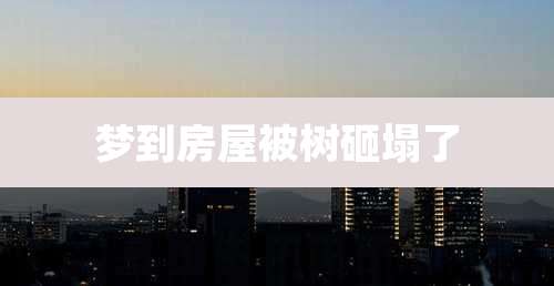梦到房屋被树砸塌了