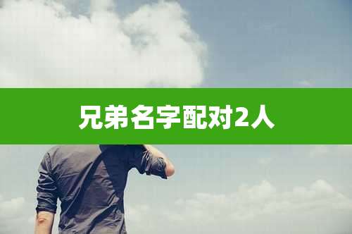 兄弟名字配对2人