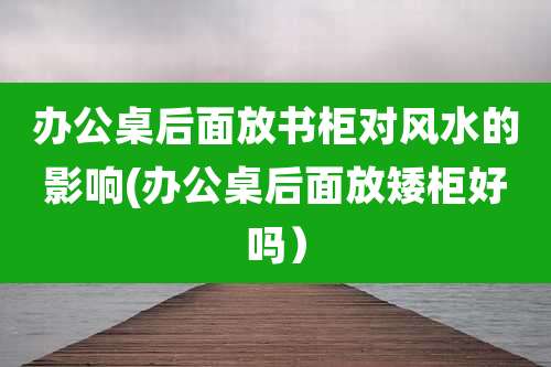 办公桌后面放书柜对风水的影响(办公桌后面放矮柜好吗)