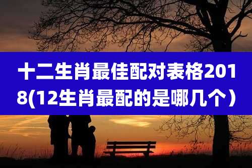 十二生肖最佳配对表格2018(12生肖最配的是哪几个)