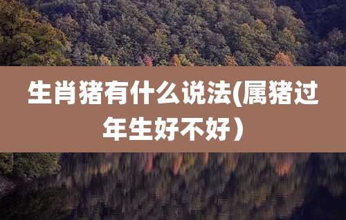 生肖猪有什么说法(属猪过年生好不好）