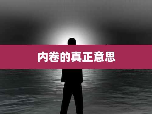 内卷的真正意思