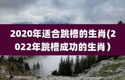 2020年适合跳槽的生肖(2022年跳槽成功的生肖)