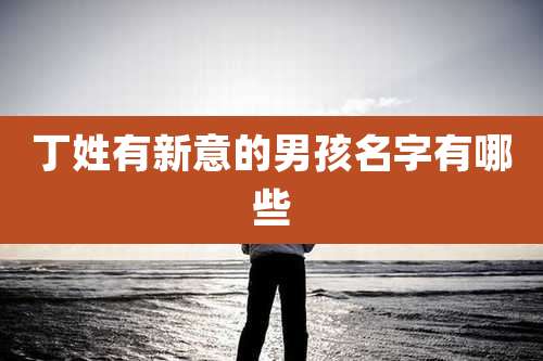 丁姓有新意的男孩名字有哪些