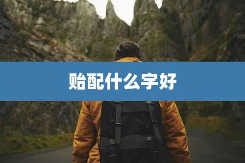 贻配什么字好