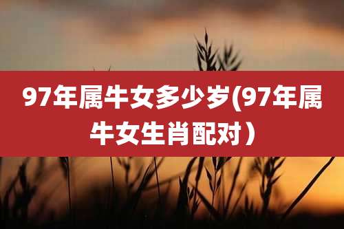97年属牛女多少岁(97年属牛女生肖配对）