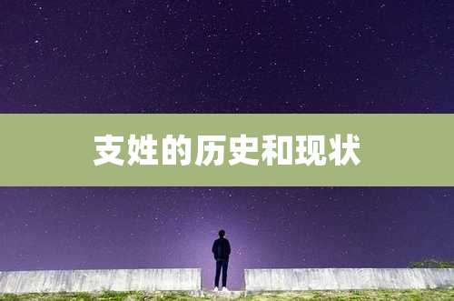 支姓的历史和现状